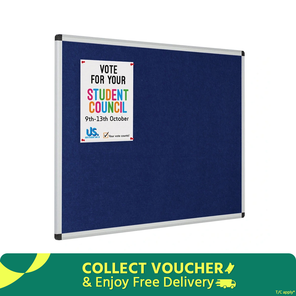 Notice Board 12/20, 18/24, 24/30, 24/36 Inches- Multicolor