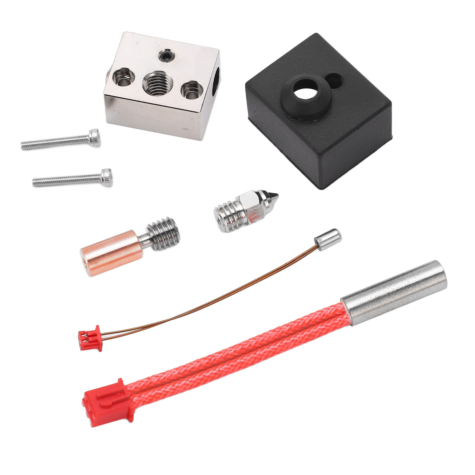 3D Printer Heating Block, 3D Printer Hotend Long Life Span 24V 40W 300 degrees Celsius for Replacement. 