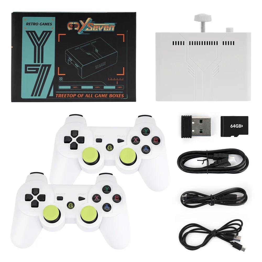 NEW Y7 Video Game Console Linux System 64G/128G/256G Built 12000 Games Rechargeable Wireless Handle Video TV Game Stick Plug. 