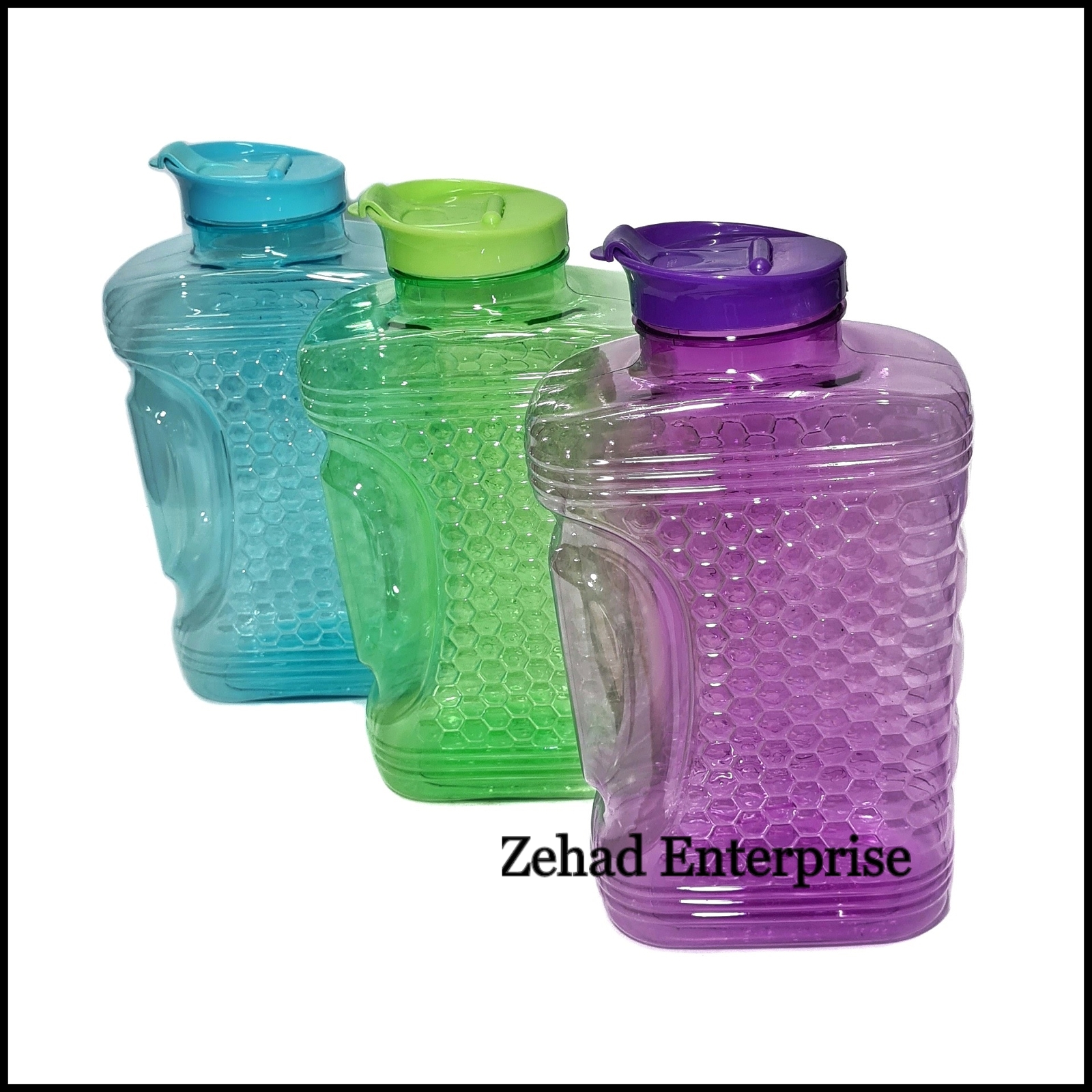 Plastic Water Bottle 2L High Strength Crystal Clear Reusable And