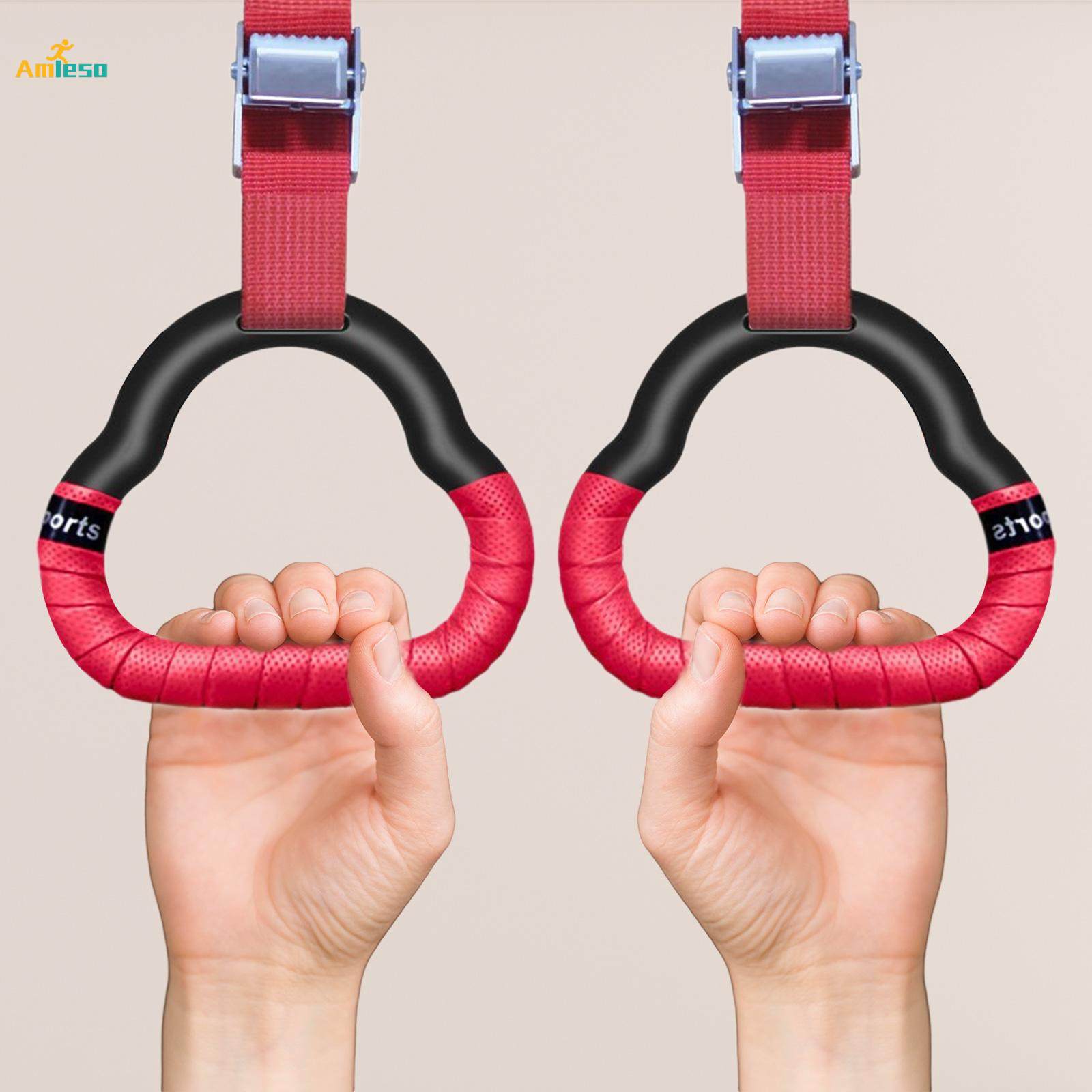 Gymnastics Rings Bar Attachment for Kids Adjustable Pull up Rings Training for