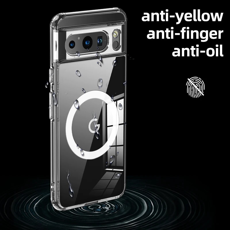 For Google Pixel 8 7 Pro Case Airbags Shockproof Magnetic Wireless Charging Case Shell for Google Pixel8 7 Pro Protection Cover. 