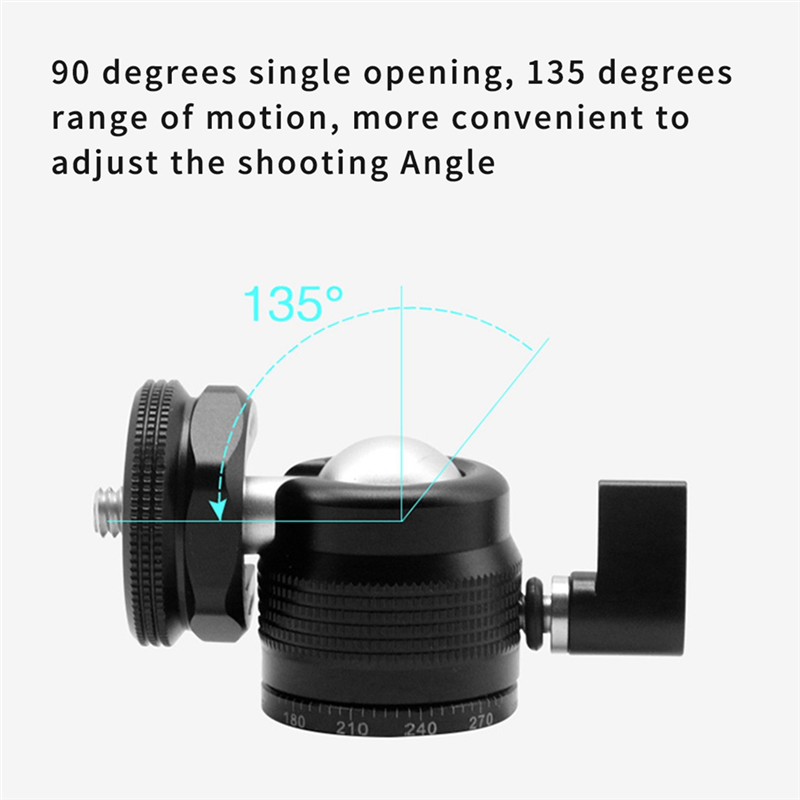Metal Small Head Camera Tripod Replacement Parts Universal Ball Head Fill Light Bracket Mini Universal. 