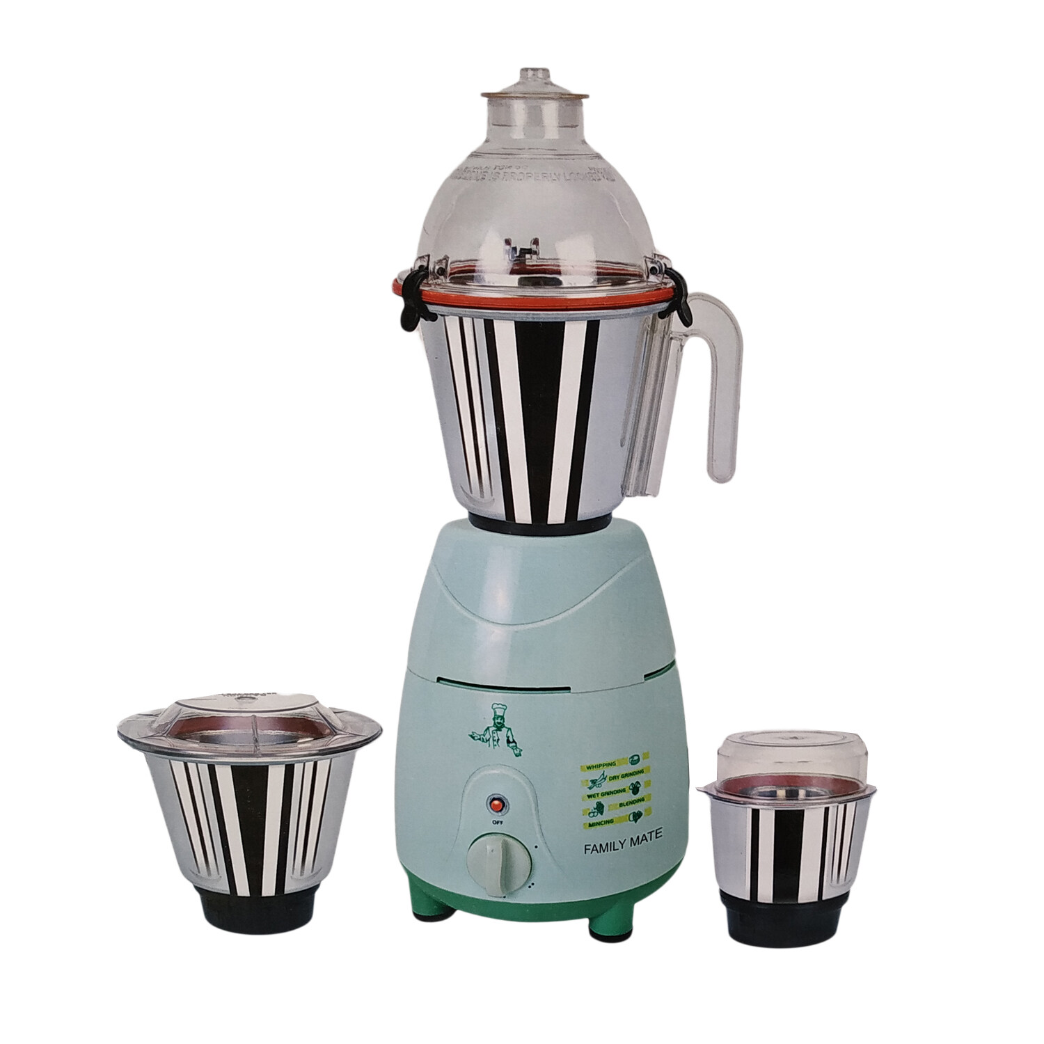 Jaipan Family Mate 1000-Watts Blender 3 IN 1 Heavy duty Mixer grinder and Blender. 