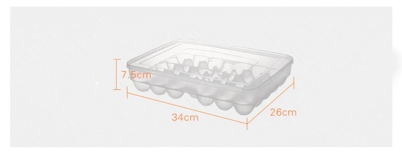 Organize 34 Eggs with Our BPA-Free, Food-Grade Plastic Egg Box! Comes with Lid, Perfect Fit for All Eggs. Ideal for Fridges and Kitchens. Quantity: 1 Pc.. 