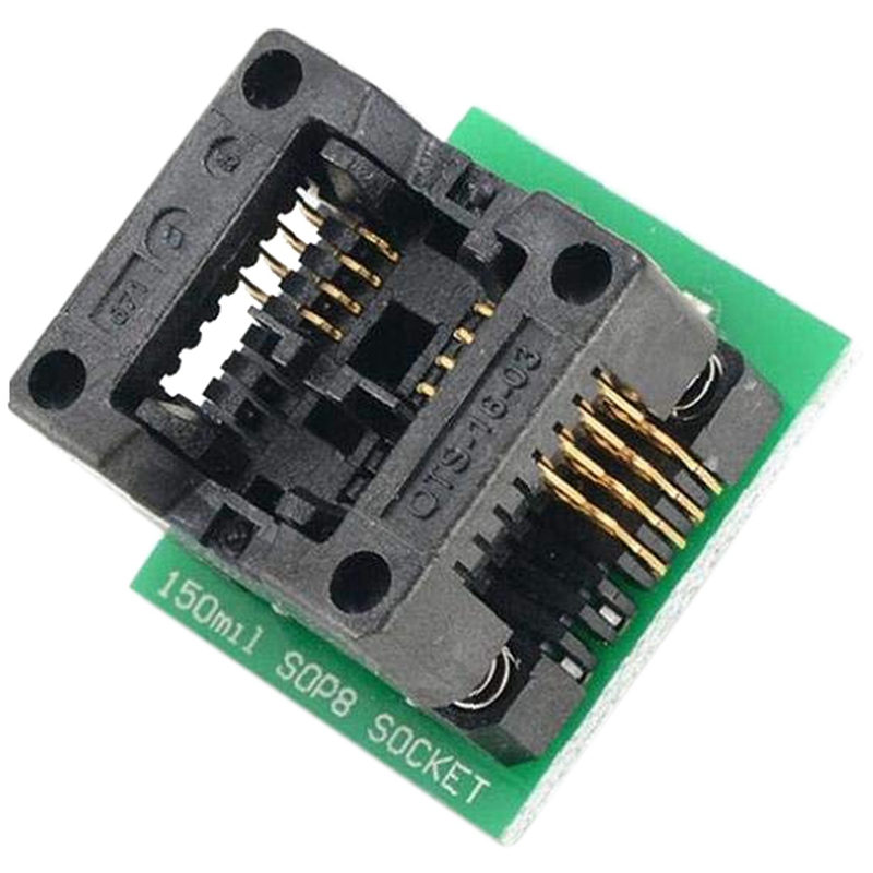 CH341A BIOS USB Programmer SOP8 DIP8 1.8V Conversion Socket 8-Pin Test Clip Set for IPhone or Motherboard. 
