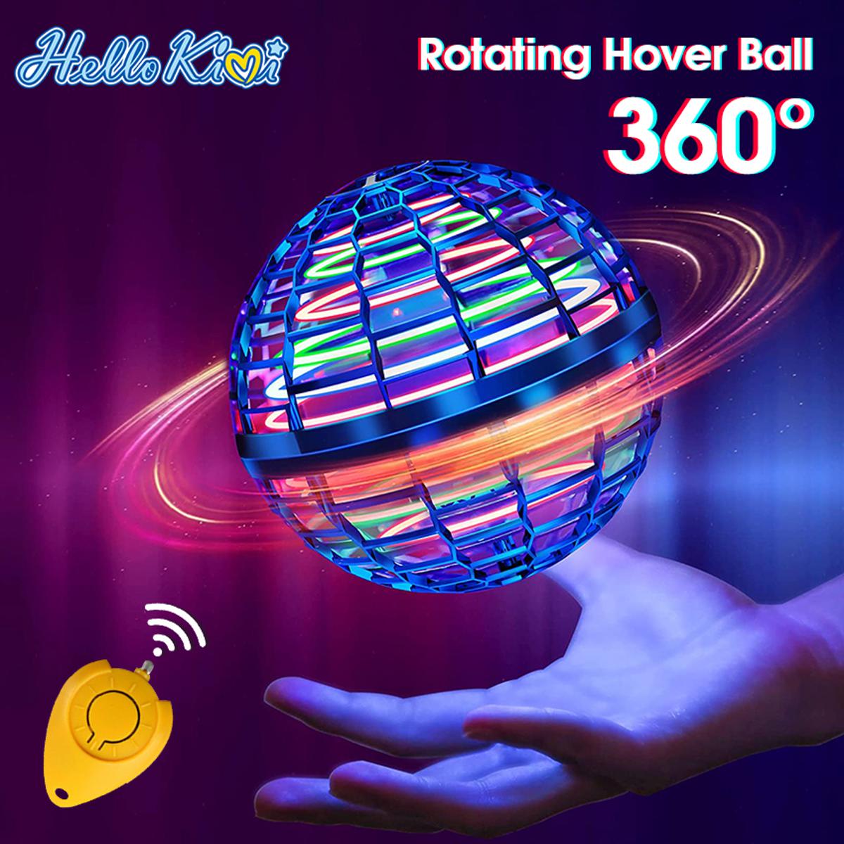 HelloKimi F-lying Ball Spinner T-oy Mini Hand C-ontrolled 360° T-oys Fly Orb Rotating M-agic D-rone F-lying B-oomerang Balls for C-hildren. 