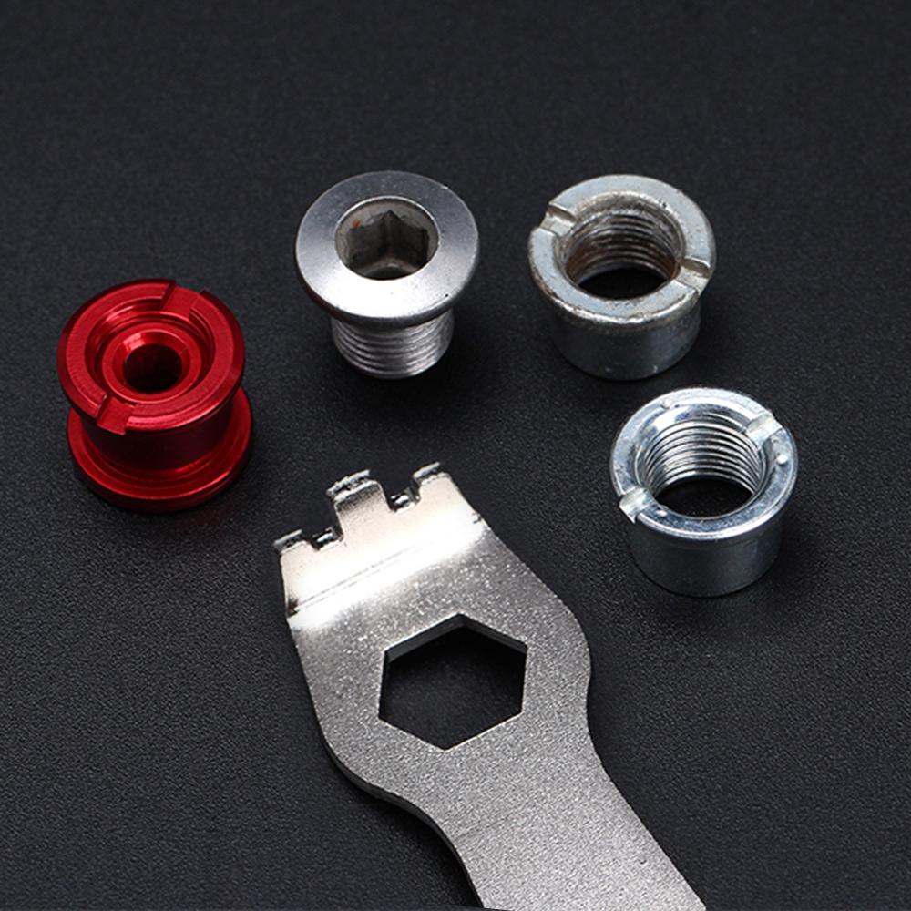 Bicycle Chain Ring Bolts Wrench Chainwheel Dismounting Tool Crankset Chainring Nut Wrench Spanner. 