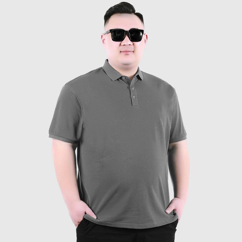 【8XL】Plus size overweight manpoloShirt Fat Guy Extra Large plus-Sized Loose Top Summer Thin Lapels Short SleeveTT-shirt. 