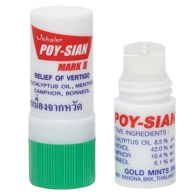 Poysian Mark II Menthol Nasal Inhaler From Thailand ---(Pack of 12)------by Poy Sian. 