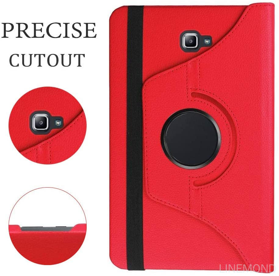 【FUPANG】Case for Samsung Galaxy Tab A 10.1 PU leather protective 360 degree tablet cover case stand function for tab a 10.1 inch (SM-T580/mible, pen version). 