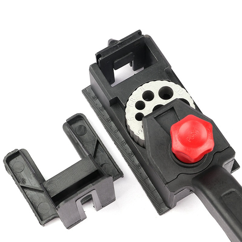Pocket Hole Fixture Kit 10-Hole Woodworking Punch Locator Limit is Suitable for Most Pin Drilling Operations. Easy Install Easy to Use. 