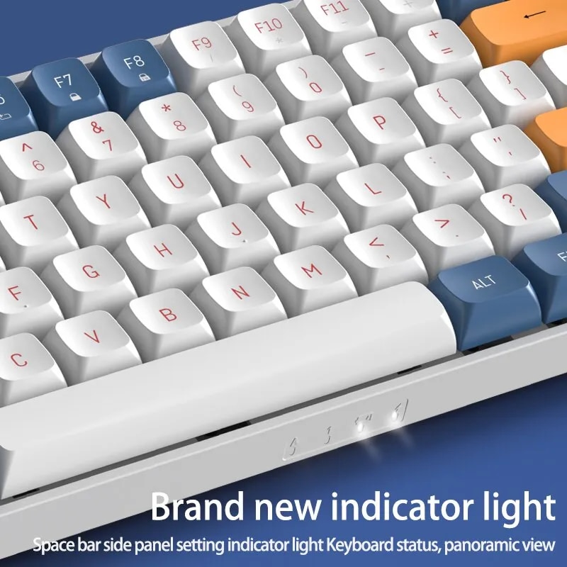 Aigo A87 Gaming Mechanical Keyboard 2.4G Wireless USB Type-c Wired Blue Switch 89 Key Hot Swap Rechargeable Gamer Keyboard. 
