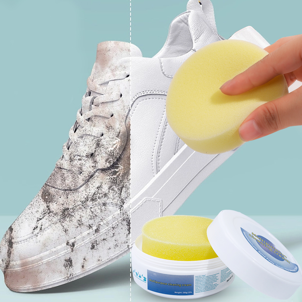 Cleaner Stains Strong Decontamination Wipe White Shoe Multi-functional Cleansing Maintenance Pasty Easy To Use Cleaning Cream 1Pcs. 