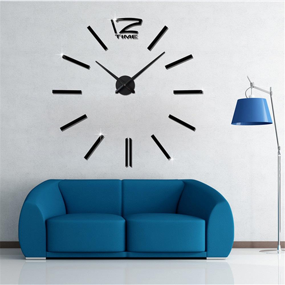 3d diy clock black