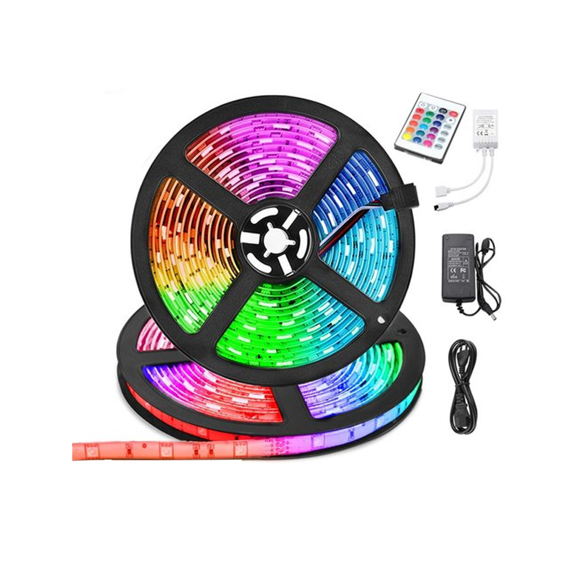 16 Feet RGB LED Strip Light with Remote Control | Color Changing Flexible LED Light. 