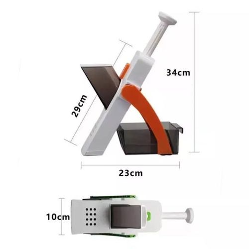 ONCE FOR ALL Safe Mandoline Slicer 5 in 1 Vegetable Cutter, Strips Julienne Dicer Adjustable Thickness 0.1-8 mm for Kitench Fast Meal Prep. 