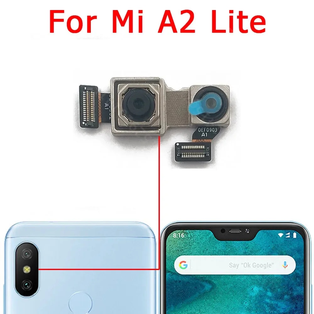 Back Camera Mi A2 Camera Glass Original Front Rear Back Camera For