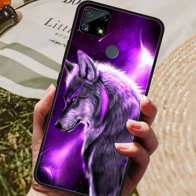 For Realme C25S Case Paint Silicon Back Cover Phone Case for Realme C25 C 25S C25 S Cases Realme C25s RMX3195 Soft bumper coque. 