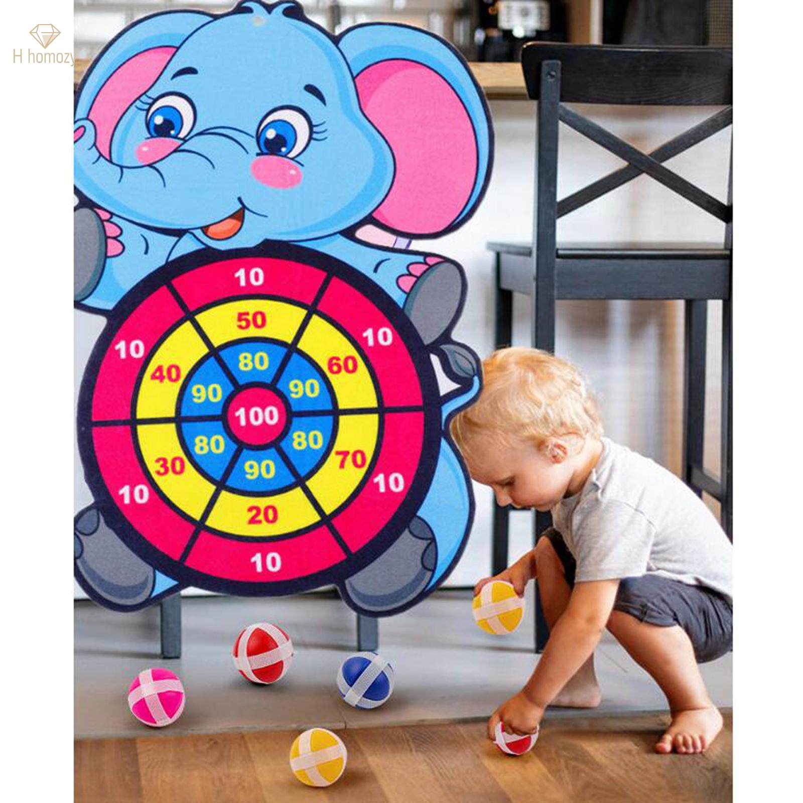 Sticky Ball Target Board with 15 Sticky Ball Toss Game for Lawn Outside Gift. 
