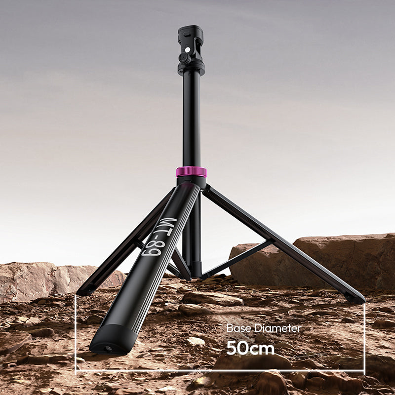 Ulanzi MT-89 2M Extendable Tripod Light Stand w 1/4'' Quick Release Plate Cold Shoe Mount for DSLR Camera Phone Video Light Mic. 