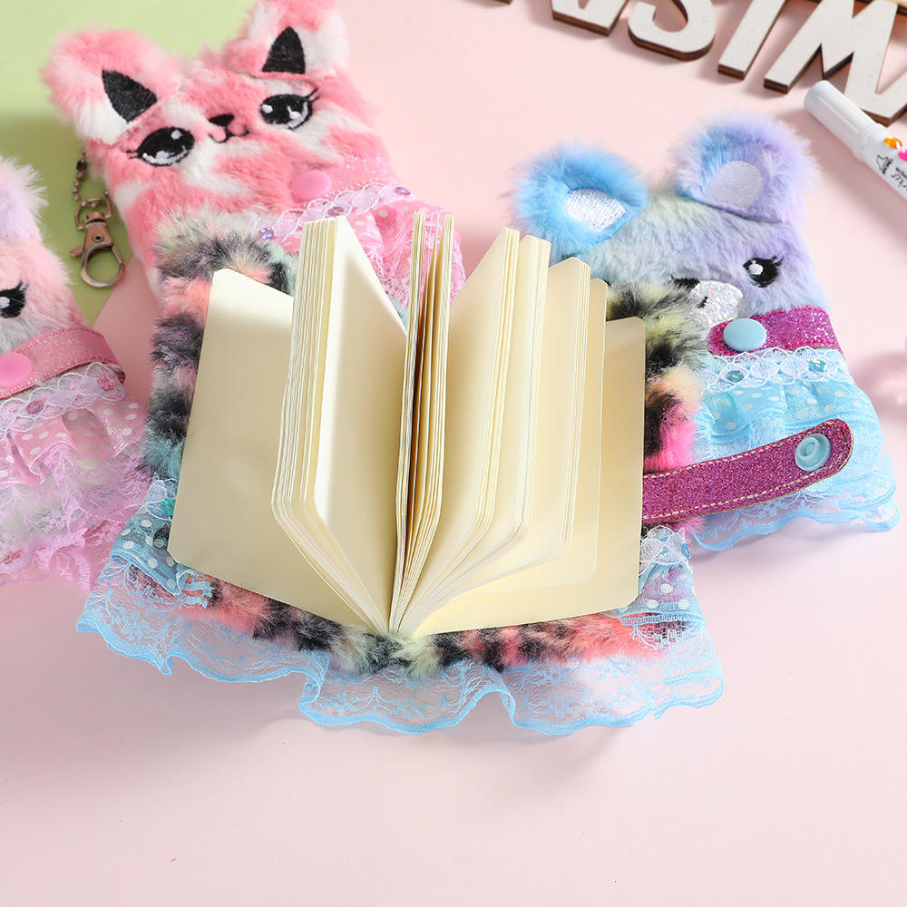 Plush Notebook Cartoon   Notebook Princess Hand Ledger Cute   Notebook Kawaii Pendant Notebook. 