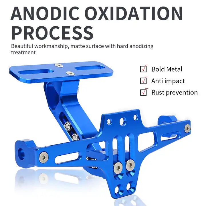 Motorcycle Tail Tidy CNC Adjustable Number Plate Holder Universal Motorcycle License Plate Holder. 