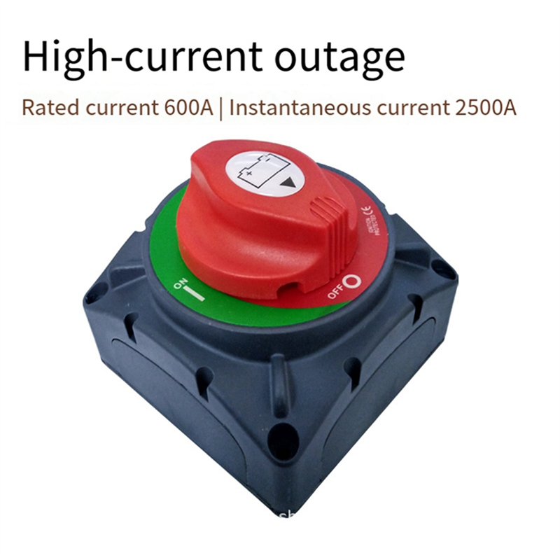 12-48V Current Anti-Leakage Switch Car Modification Battery Disconnect Switch  600A Main Power Switch Fit for Yachts Caravans