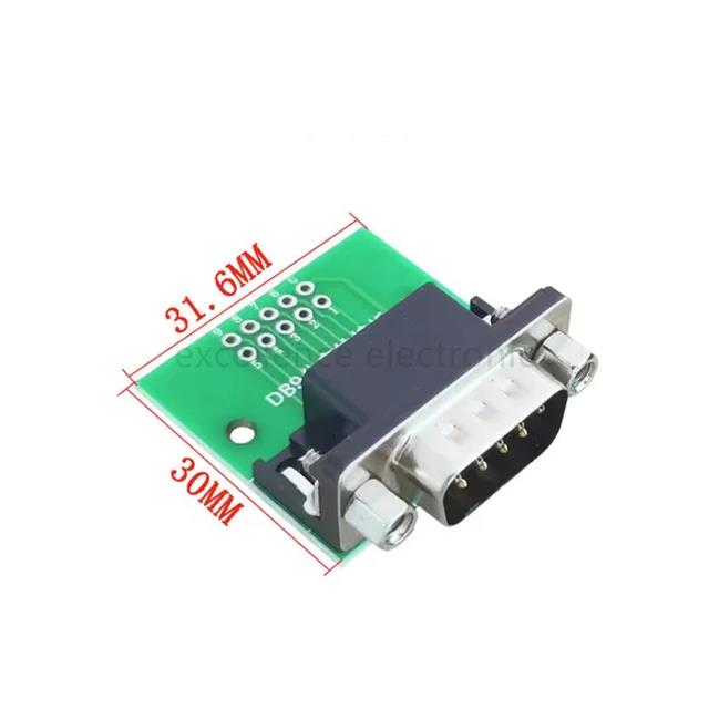 1PCS HDR DB Male / Female Adapter Board 9/15/25/37P Test Board VGA Interface To 2.54 DIP Circuit Board