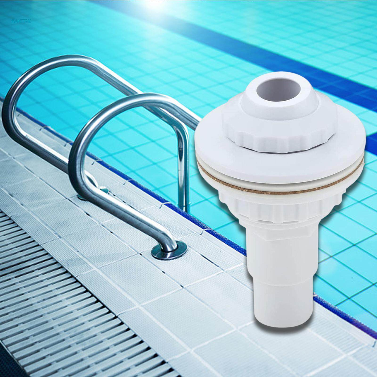 Ground Pool Return Outlet Jet Plumbing Fittings Detachable Complete Set with Gasket Replacement for SPA Pool. 