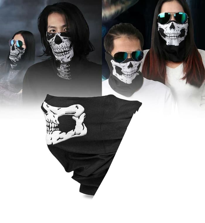 Hass Lagerkreis Kalender ghost half face mask Beteiligt Löffel Beringstraße