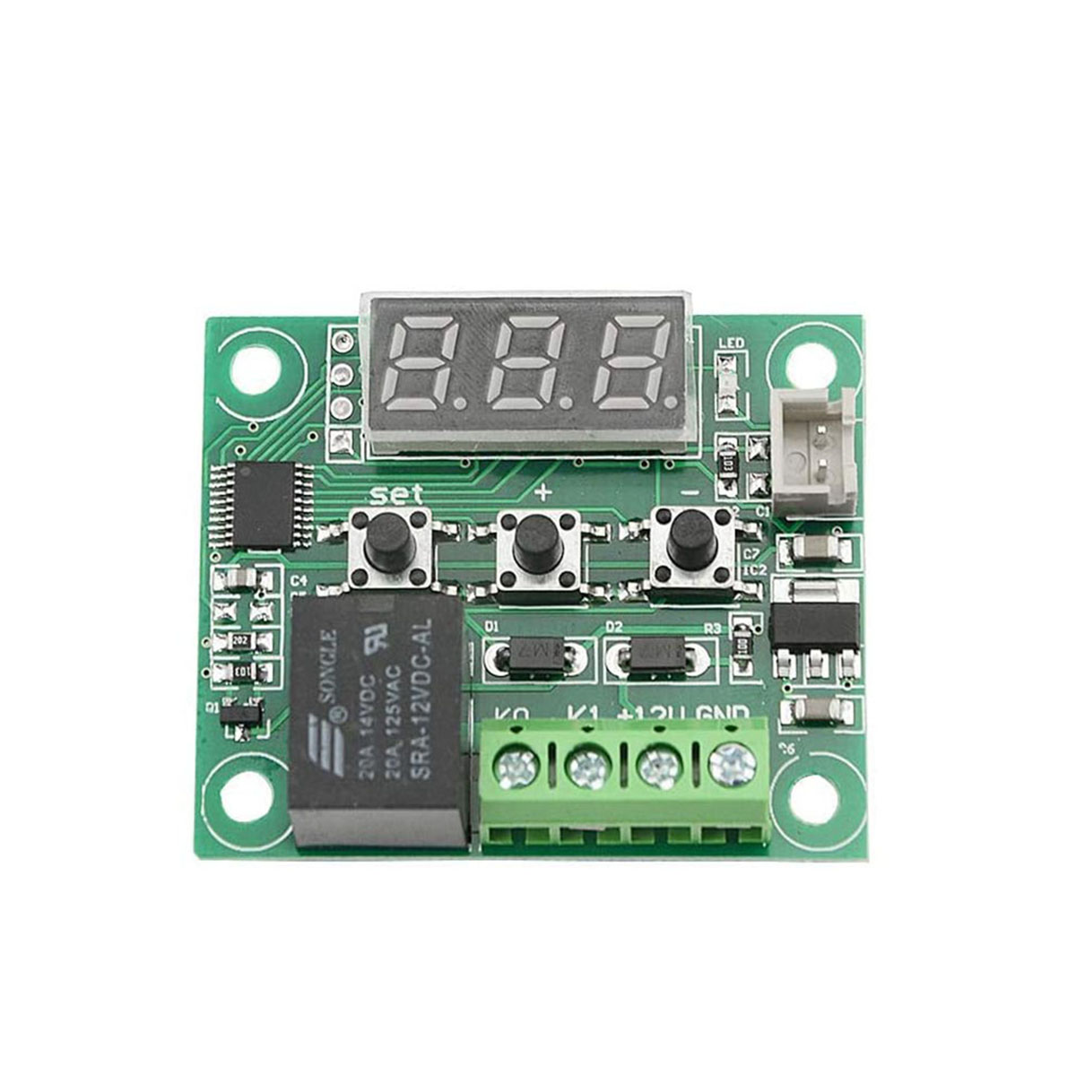 W1209 Incubator Temperature Controller for Mini Egg Incubator - Automatic Temperature Control -Controller Supply: 12V DC  Control Range: -50 to 110. 