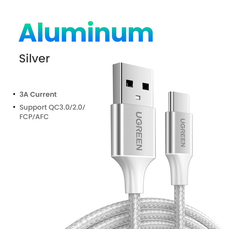 UGREEN USB Type C Fast Charger Data Cord for infinix note 30 xiaomi 11t 12t SAMSUNG S24 S23 S22 S21 Ultra Realme 6 pro Samsung A71 for Poco x3 nfc Huawei P40 Nylon Braid. 