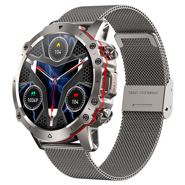 AK56 smartwatch, IP67 waterproof, body activity monitor, over 110 sport modes, suitable for Android and iOS. 