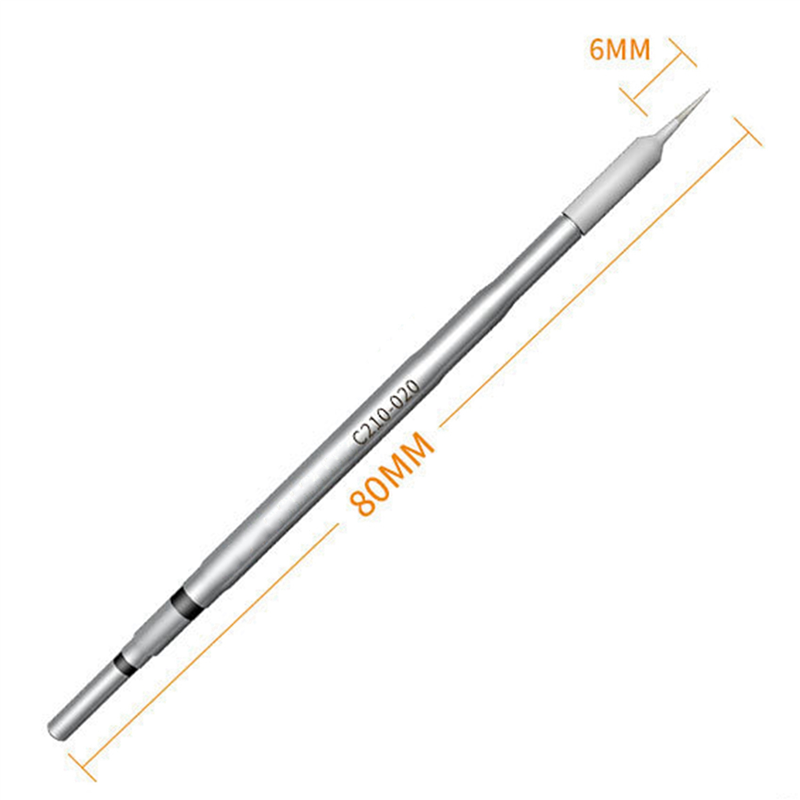 3X C210 Series Soldering Tip Lead-Free Solder Welding for T210 Handle for Sugon T26 T26D Soldering Station(020). 