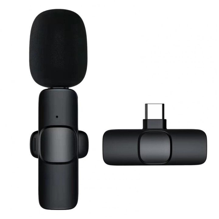 K8 Wireless Microphone Professional Type-C K8 Wireless Lavalier Microphone Upgraded Plug-Play Auto-Syncs Mic For Vlogs Interview Youtubers Wireless Microphone. 