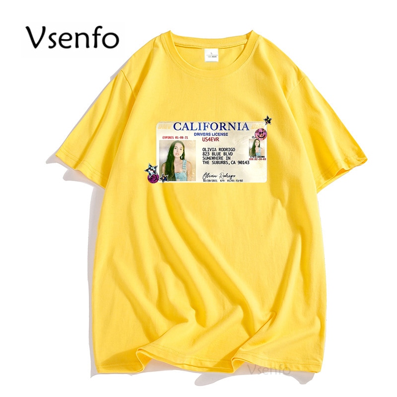Olivia Rodrigo Merch T Shirt Men Summer Driver License Olvera Male Print Tshirt Unisex Cotton Short Sleeve Streetwear Clothes. 