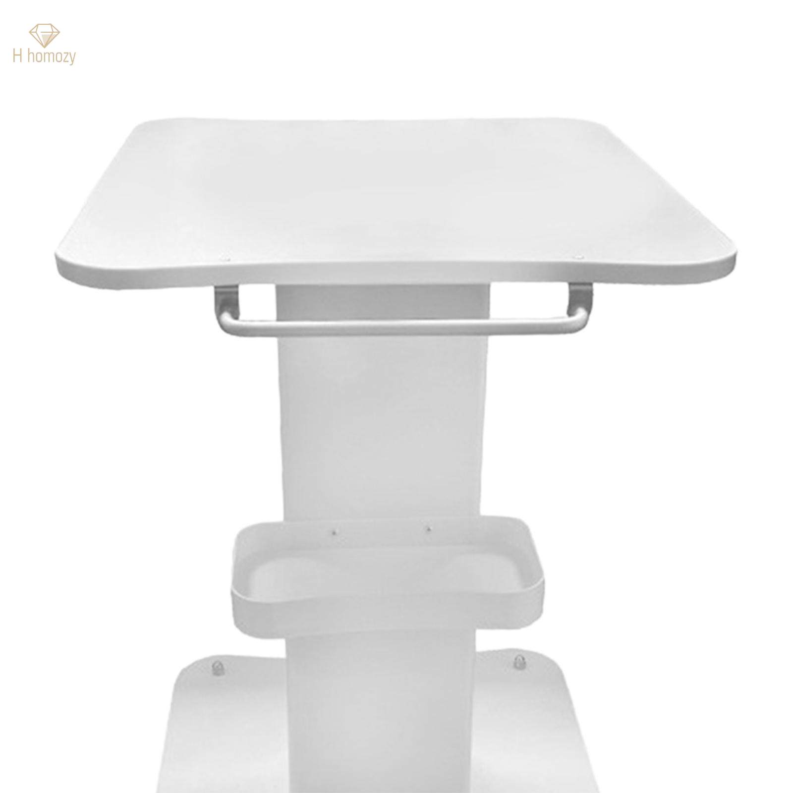 Mobile Utility Cart Professional Esthetician Cart Salon Trolley with Wheels Large Table. 