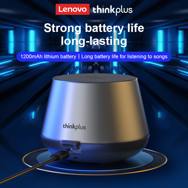 Lenovo Thinkplus K3 Pro Wireless Speaker bt 5.0 Microphone HD Call Stereo Sound Deep Bus with True Wireless Streao Music Player 1200mah Long Tolerance Speaker. 