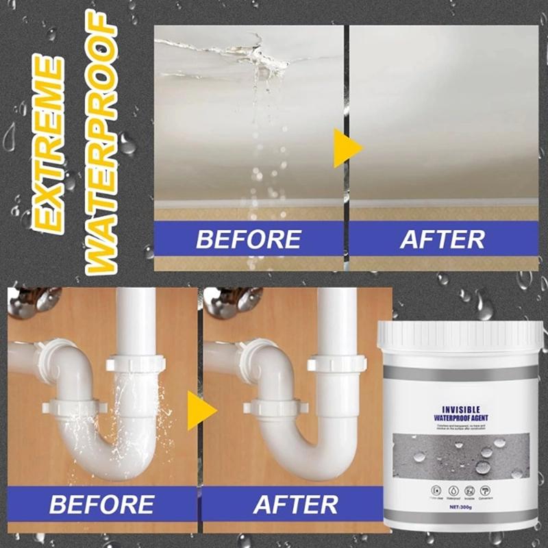 Waterproof Agent Invisible Coating Paste Sealant Glue Toilet Anti-Leak Glue Strong Bonding Adhesive Sealant Glue for Bathroom MuXiaRe. 