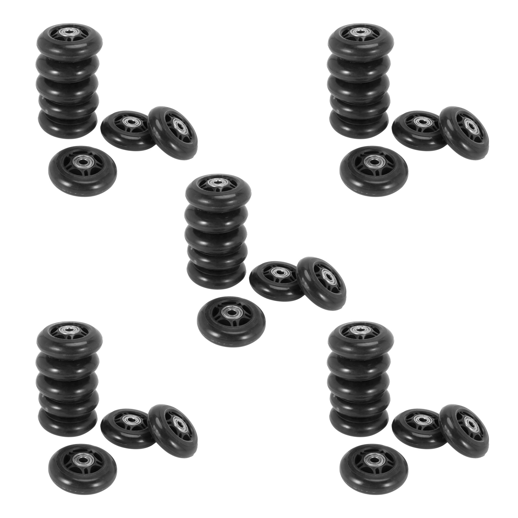 TWEXQNY 40 Pack Inline Skate Wheels Beginner'S Replacement Wheel with Bearings Wheels 70mm