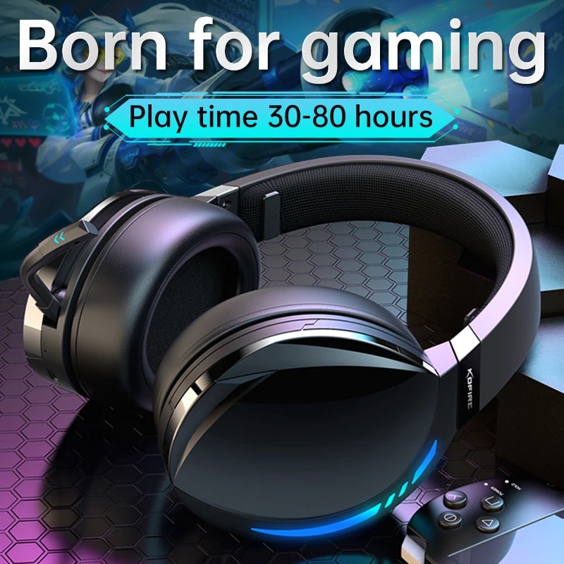 KOFIRE BG-06 Bluetooth Gaming Headset, Dual-Driver Wireless Headphones Only for Phone, 3.5mm Cable Wired for X-Box, PS4, PS5. 