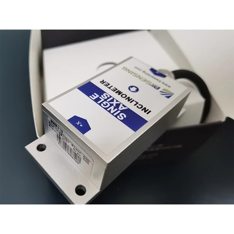 BWK210 Tilt Angle Sensor Single Axis Inclinometer with Accuracy 0.2 Degree Resolution 0.02 Degree / 0-5V , 0-10V ( Optional ). 