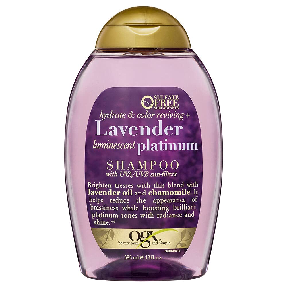 OGX Hydrate & Color Reviving+ Lavender Luminescent Platinum Shampoo 385ml | USA. 