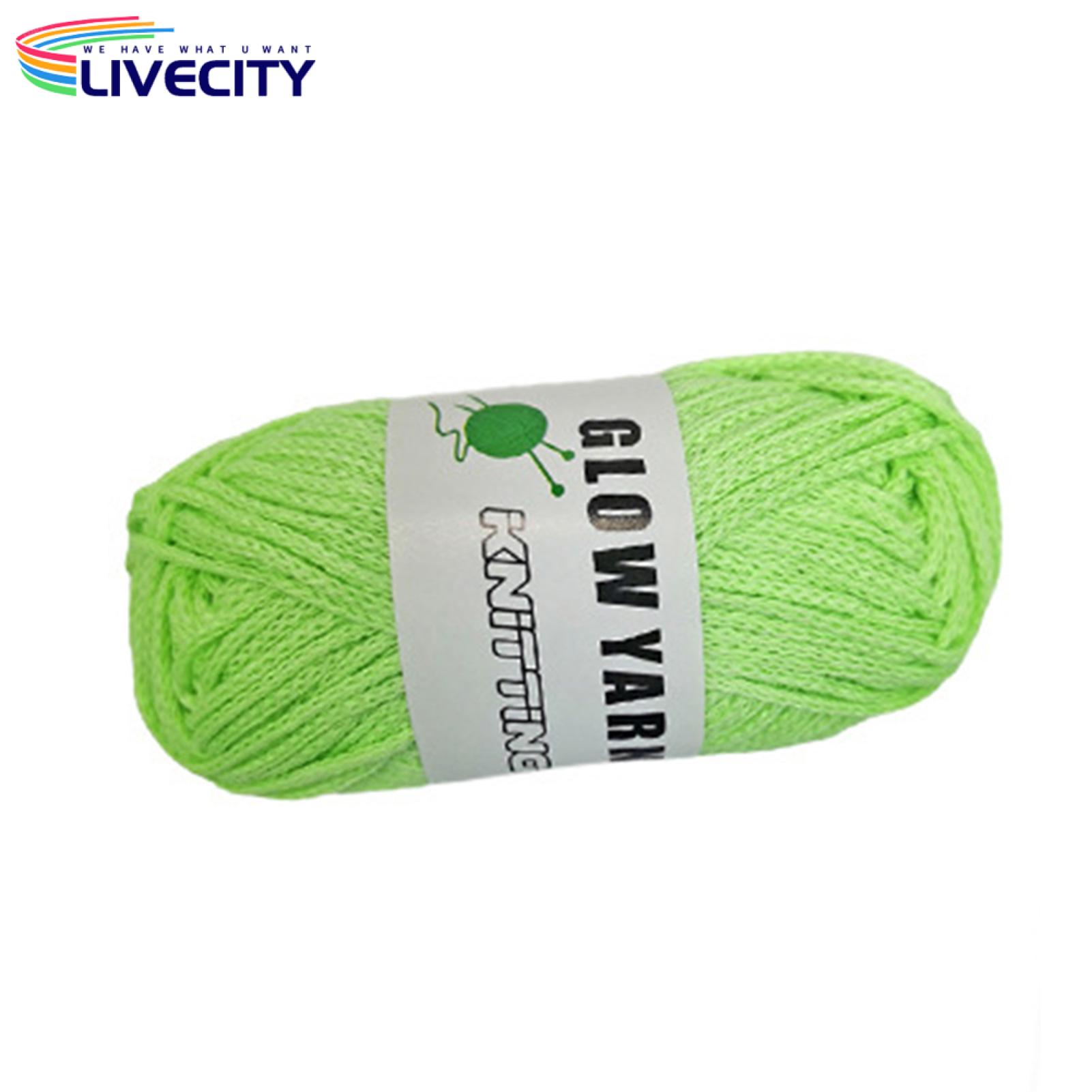 Bulk Yarn Set Magical Glow in the Dark Wool Yarn Perfect for Sewing Knitting Crochet Diy Crafting Supplies Variety of Yarn Colors