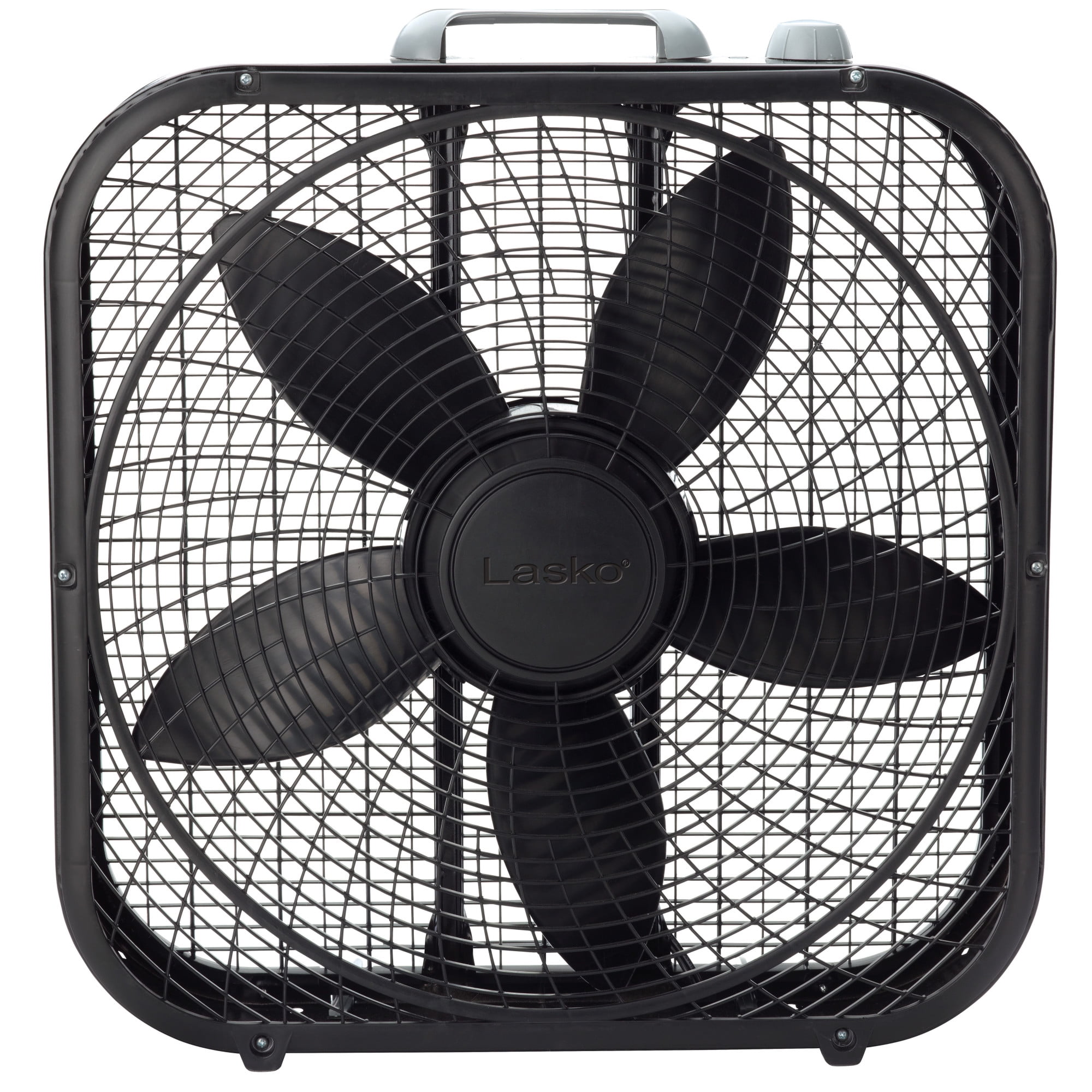 Lasko Cool Colors 20 Weather Resistant Box Fan, with 3-Speeds, 22 H, Black, B20301, New