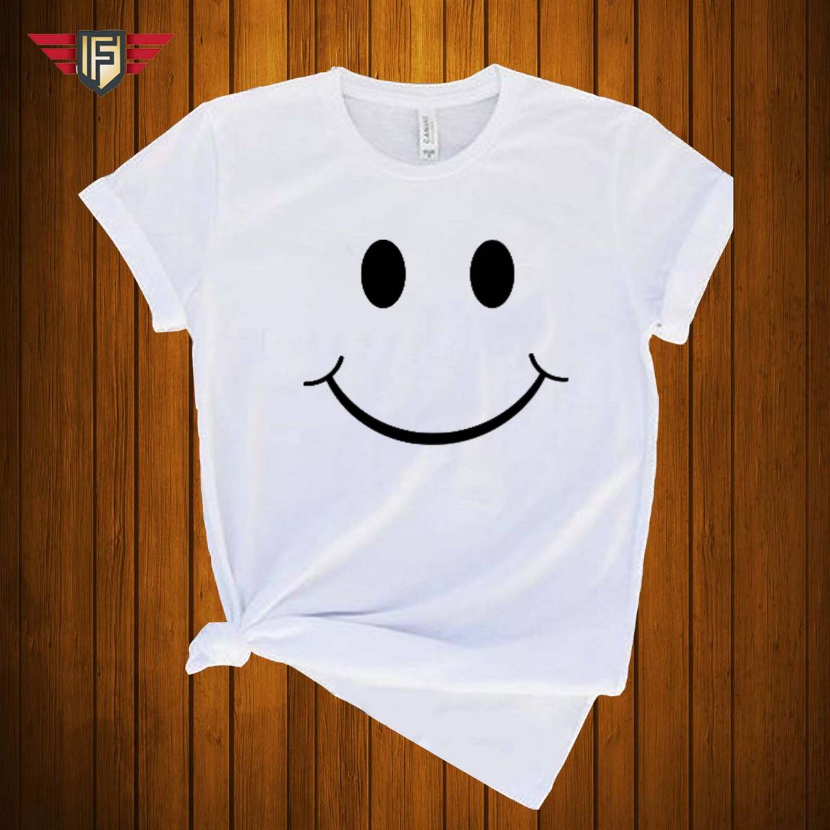 Smile Emoji Half Sleeve T-Shirt for Men 