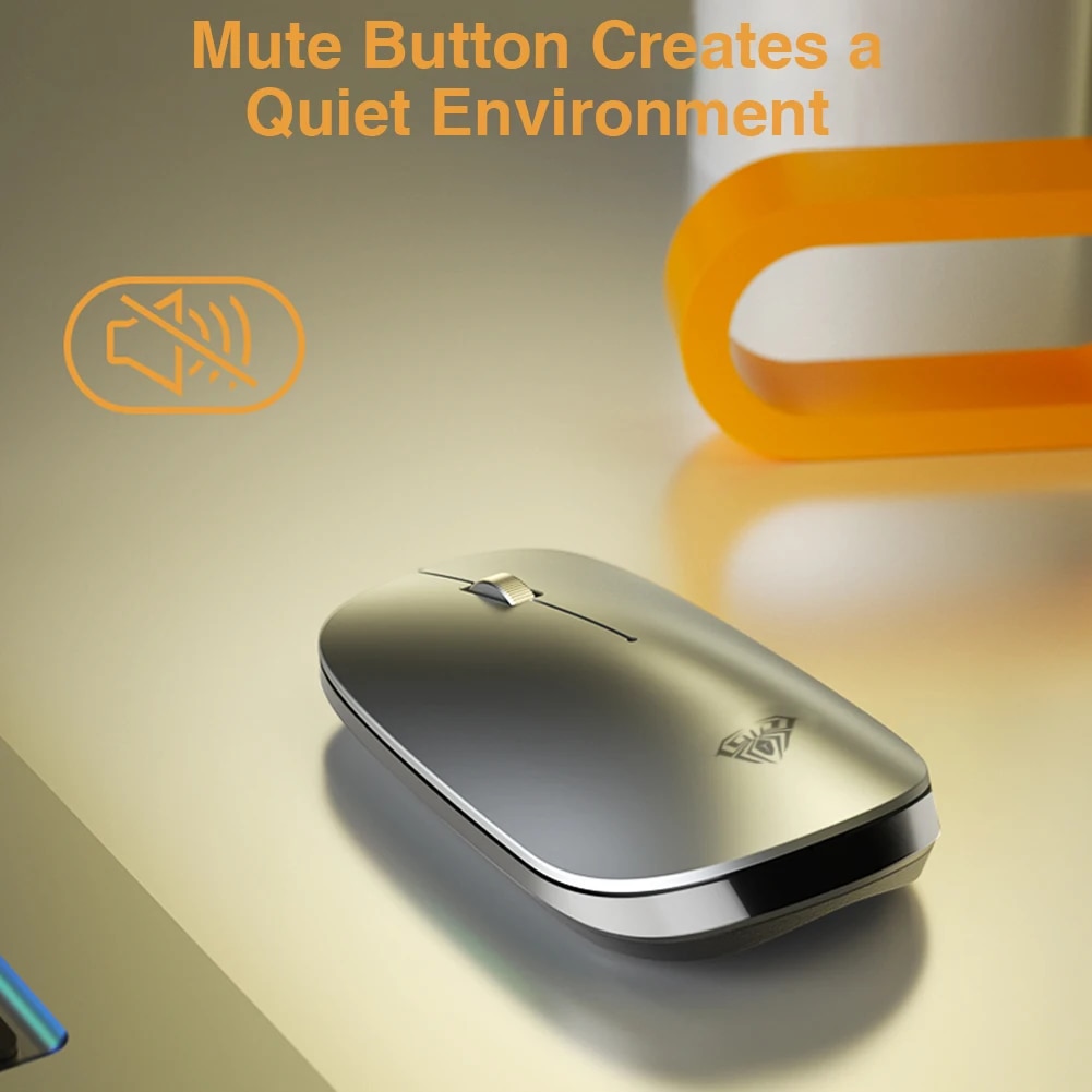 AULA SC800 Wireless Mouse Bluetooth USB 2400DPI 2.4GHz Optical Mute Ergonomic Portable Ultra-Thin Cordless Mice for Home Office. 
