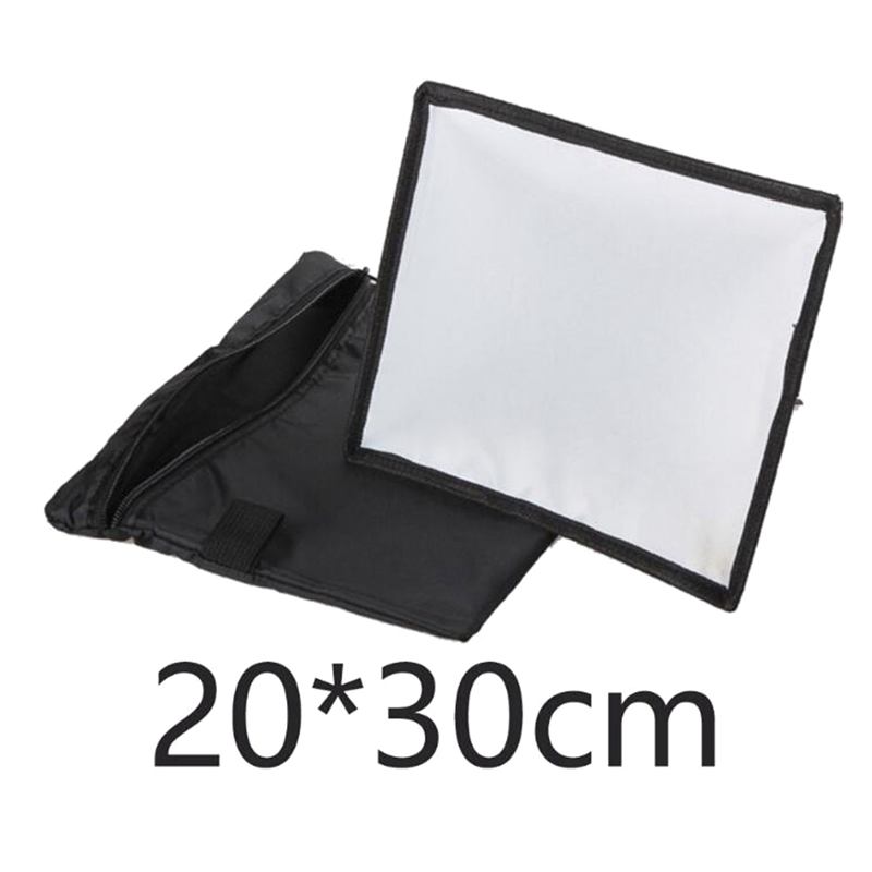 For DSLR Camera Universal External Flash Cover Fill Light Portable Mini Softbox Roof Flash 20X30cm Soft Cover Easy Install Easy to Use. 