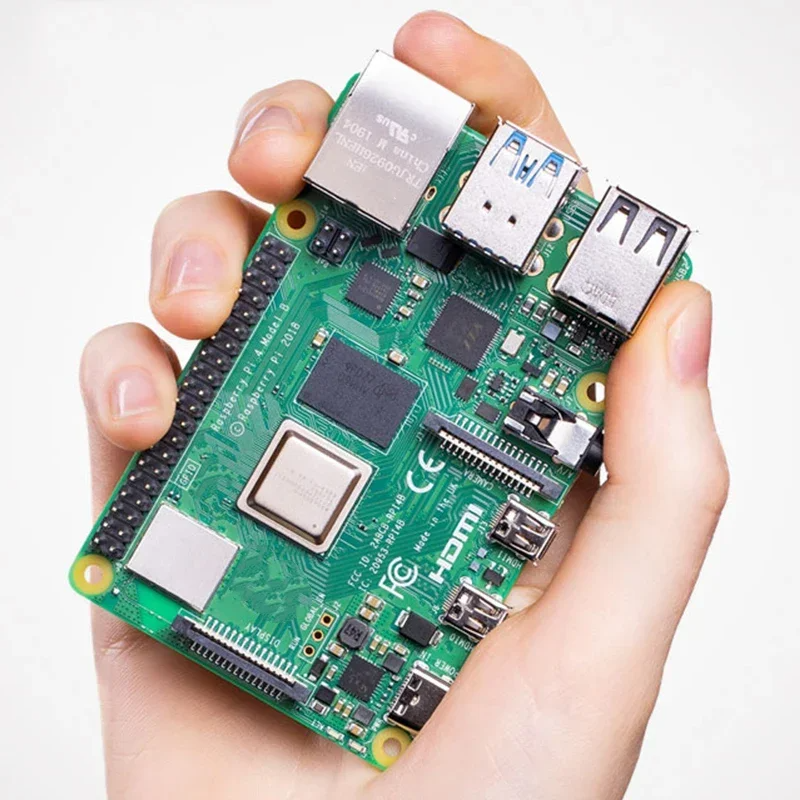 Raspberry Pi 4b  1GB/2GB/4GB/8GB RAM 64-bit 1.5GHz quad-core cpu Support WIFI Bluetooth 5.0 Development Board. 